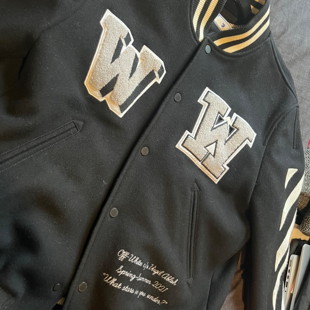 Off White Varsity Jacket - image 2
